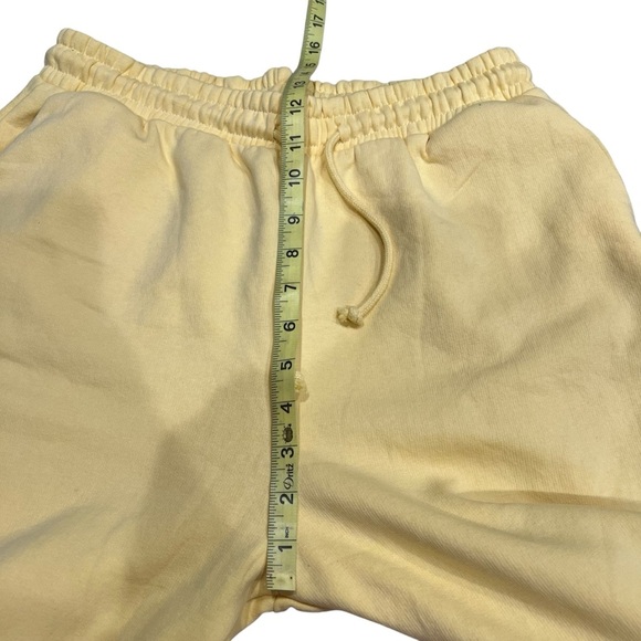 Zara Yellow Sweat Pants Joggers Classic Elastic Drawstring Waist Size Large NWT - Picture 10 of 13